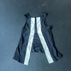 Parker black and white top silk